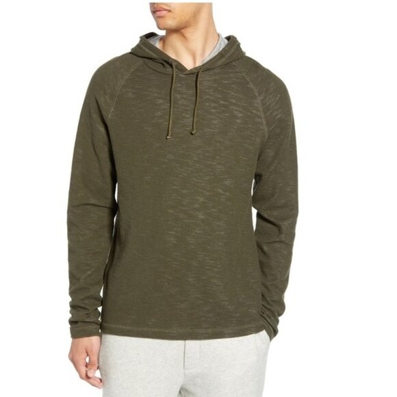 Vince Double Knit Pullover Hoodie